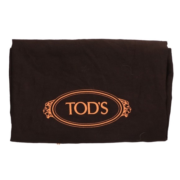 TOD'S CT39 Double T Real Fur 2-Way Tote Bag in White and Brown - Picture 9 of 9